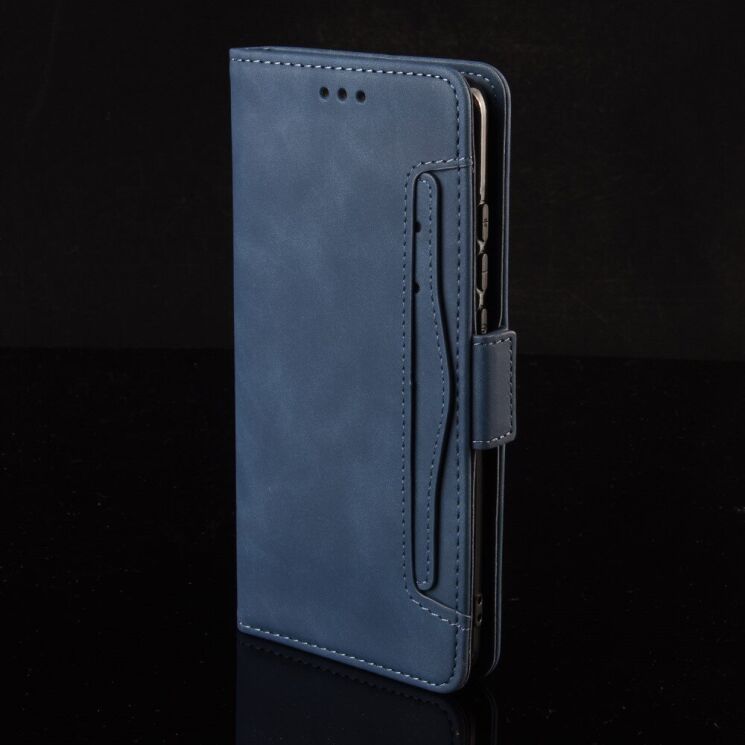 Чехол Deexe Wallet Stand для ZTE Nubia V70 Max - Blue: фото 3 из 15