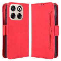Чехол Deexe Wallet Stand для ZTE Nubia V70 - Red: фото 1 из 7