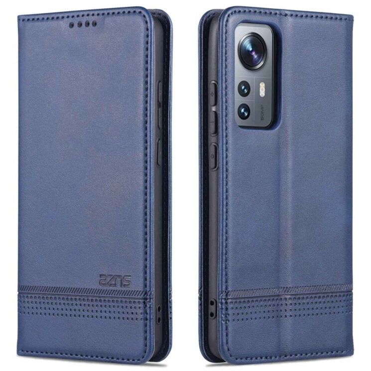 Чехол-книжка AZNS Classic Series для Xiaomi 12 / 12X - Blue: фото 1 из 9