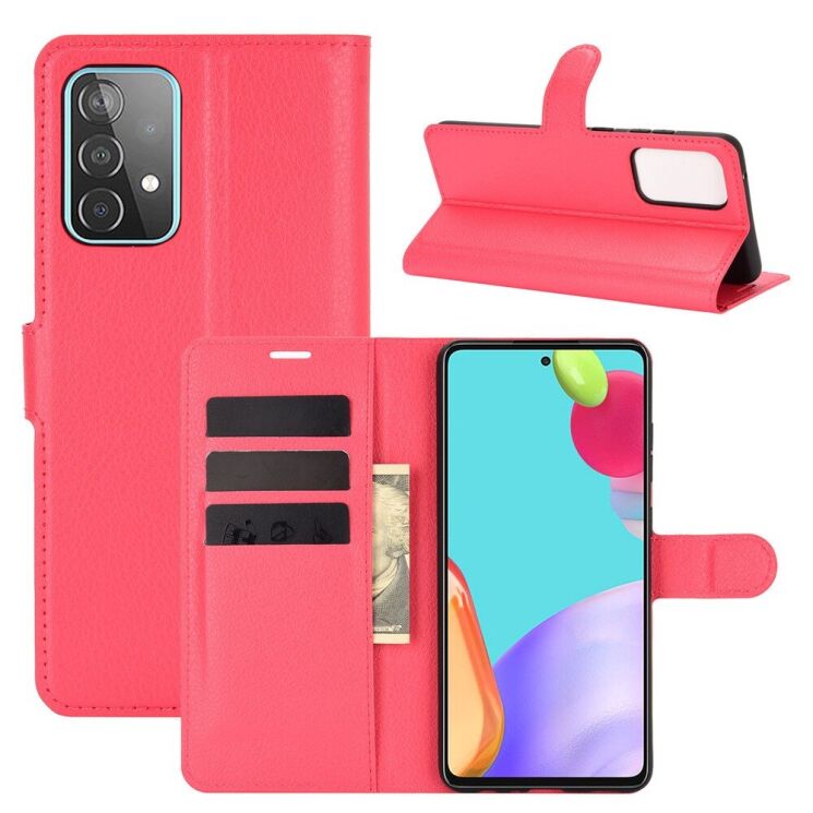 Чехол-книжка Deexe Book Type для Samsung Galaxy A52 (A525) / A52s (A528) - Red: фото 1 из 6