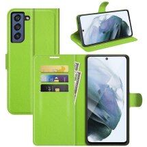 Чехол-книжка Deexe Book Type для Samsung Galaxy S21 FE (G990) - Green: фото 1 из 8