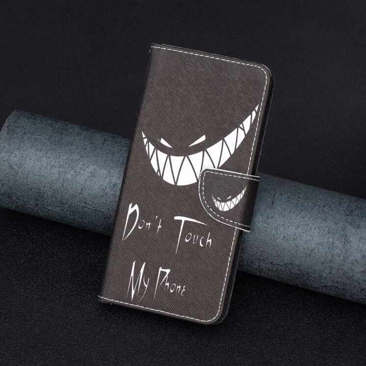 Чехол с рисунком Deexe Color Wallet для Infinix Hot 11s NFC (X6812B) - Smirk: фото 4 из 7