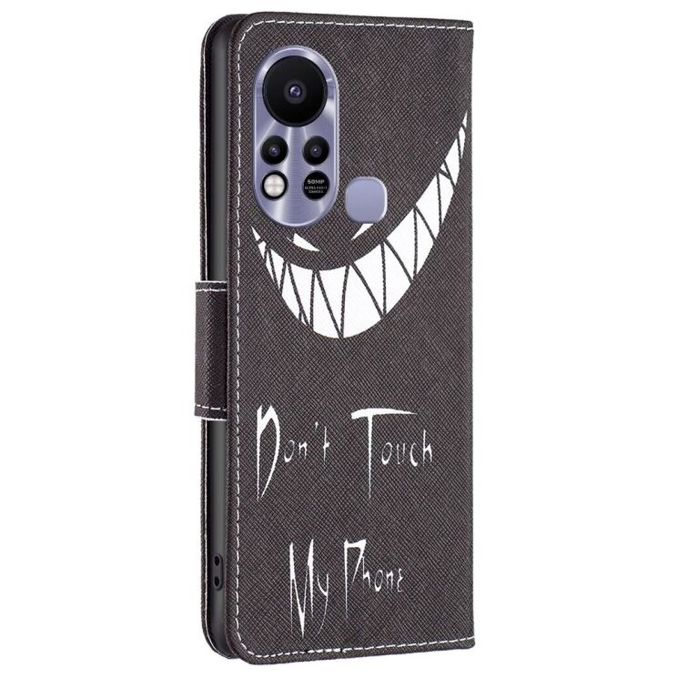 Чехол с рисунком Deexe Color Wallet для Infinix Hot 11s NFC (X6812B) - Smirk: фото 3 из 7