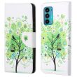 Чехол-книжка Deexe Color Wallet для Motorola Edge 20 - Green Tree (289004A)