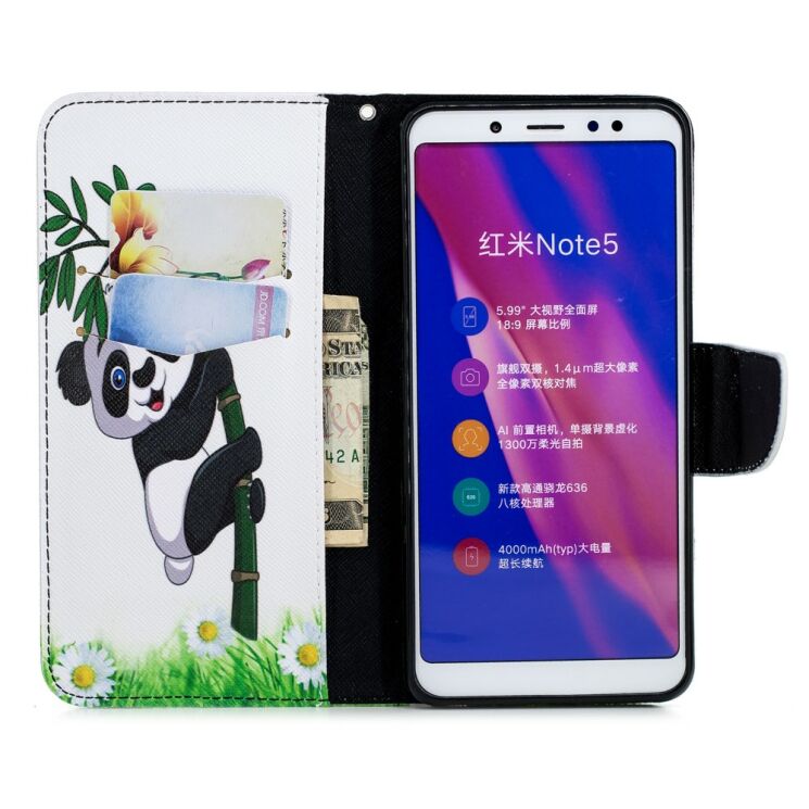 Чохол-книжка Deexe Color Wallet для Xiaomi Redmi Note 5 / Note 5 Pro - Panda Pattern: фото 8 з 11