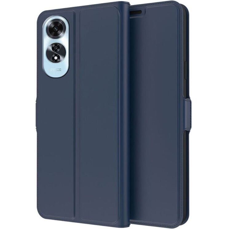 Чехол-книжка Deexe Faro Wallet для OPPO A60 - Blue: фото 1 из 7