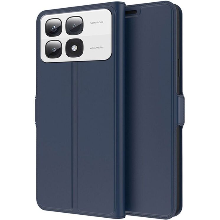 Чехол-книжка Deexe Faro Wallet для Xiaomi 14T - Blue: фото 1 из 7