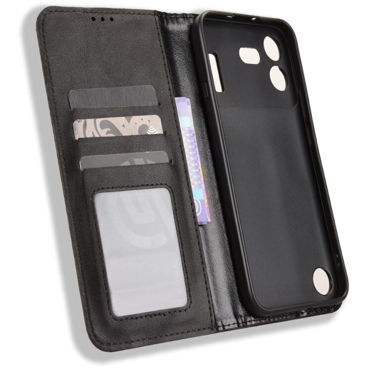 Чохол-книжка Deexe Retro Style для Nothing Phone (4b) - Black (218407B) Чохол-книжка Deexe Retro Style для Nothing Phone (4b) - Black: фото 4 з 17