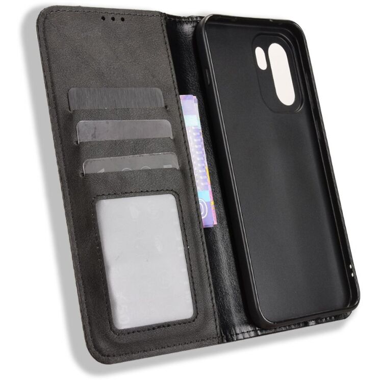 Чехол-книжка Deexe Retro Style для OnePlus 15R / Ace 6 / Ace 6T - Black: фото 5 из 19