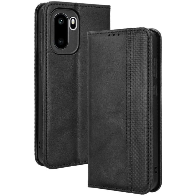 Чехол-книжка Deexe Retro Style для OnePlus 15R / Ace 6 / Ace 6T - Black: фото 1 из 19