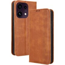 Чехол-книжка Deexe Retro Style для OPPO Reno 16 F/FS - Brown: фото 1 из 17
