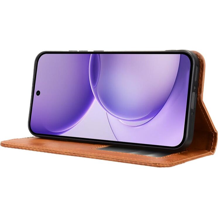 Чехол-книжка Deexe Retro Style для OPPO Reno 16 F/FS - Brown (413402Z) Чехол-книжка Deexe Retro Style для OPPO Reno 16 F/FS - Brown: фото 7 из 17