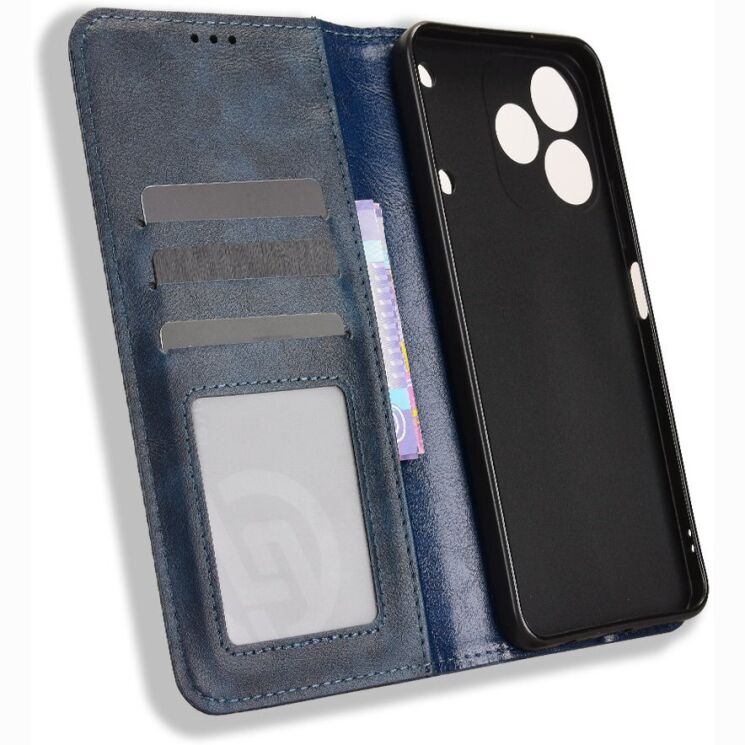 Чохол-книжка Deexe Retro Style для Realme Note 80 - Blue (412401L) Чохол-книжка Deexe Retro Style для Realme Note 80 - Blue: фото 5 з 20
