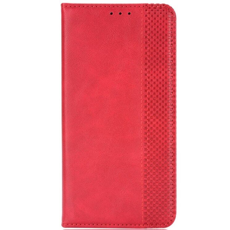 Чехол-книжка Deexe Retro Style для TECNO Spark 50 - Red: фото 4 из 19