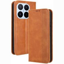 Чохол-книжка Deexe Retro Style для Xiaomi 17T Pro - Brown: фото 1 з 11