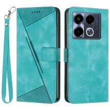 Чехол-книжка Deexe Triangle Series для Infinix Note 40 - Green: фото 1 из 13