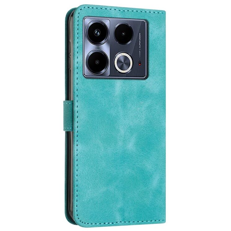 Чехол-книжка Deexe Triangle Series для Infinix Note 40 - Green: фото 3 из 13
