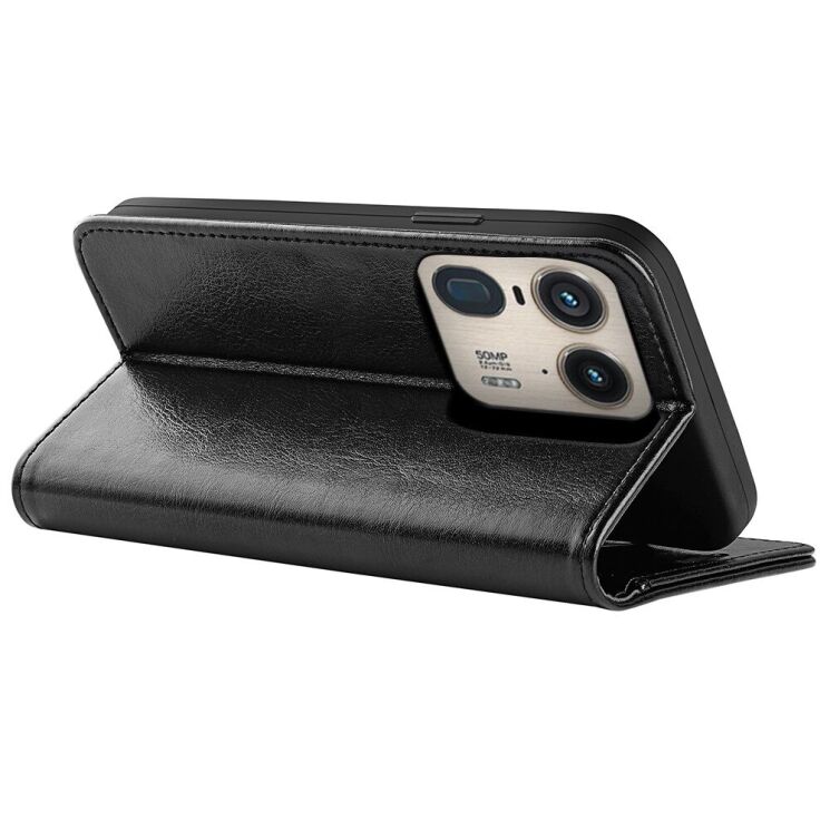 Чехол-книжка Deexe Wallet Style для Motorola Edge 50 Ultra - Black: фото 4 из 9