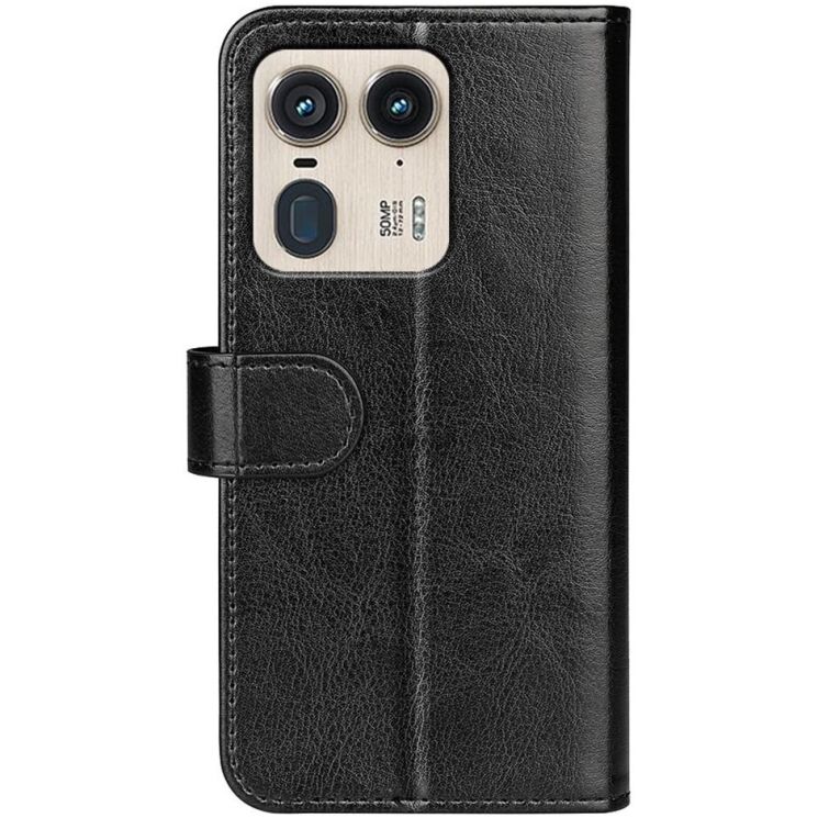 Чехол-книжка Deexe Wallet Style для Motorola Edge 50 Ultra - Black: фото 7 из 9
