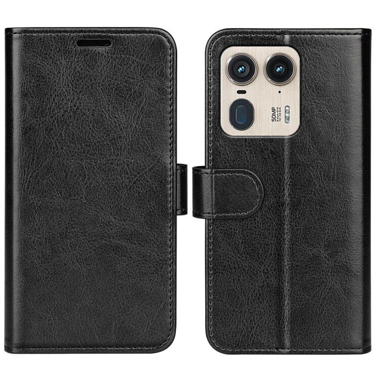 Чехол-книжка Deexe Wallet Style для Motorola Edge 50 Ultra - Black: фото 1 из 9