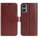 Чехол-книжка Deexe Wallet Style для Motorola Moto G24 Power - Brown (347919Z). Фото 1 из 9