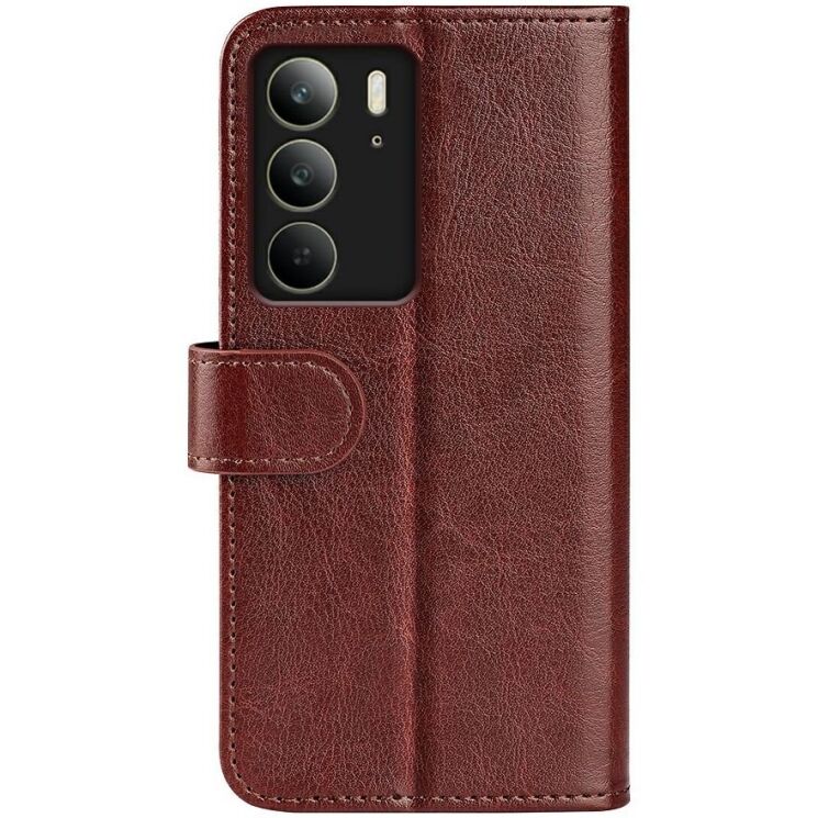 Чехол-книжка Deexe Wallet Style для Realme C75 - Brown: фото 5 из 6