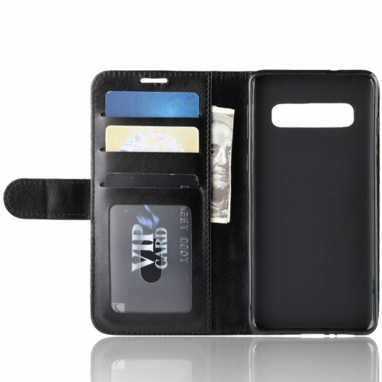 Чехол-книжка Deexe Wallet Style для Samsung Galaxy S10 - Black: фото 4 из 8