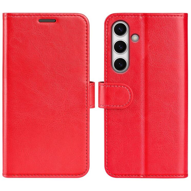 Чехол-книжка Deexe Wallet Style для Samsung Galaxy S24 FE (S721) - Red: фото 1 из 9