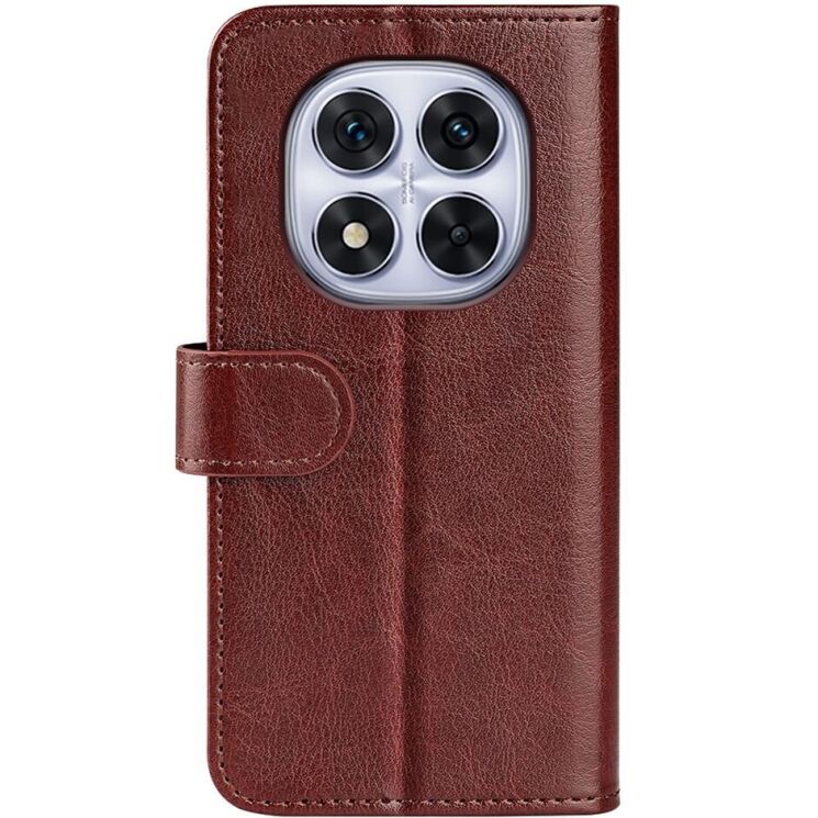 Чехол-книжка Deexe Wallet Style для Xiaomi Redmi Note 14 Pro 5G / Poco X7 - Brown: фото 5 из 9