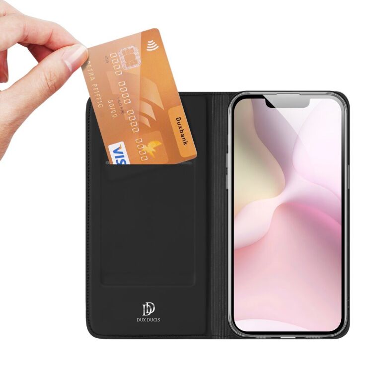 Чехол-книжка DUX DUCIS Skin Pro для Apple iPhone 16e - Black: фото 7 из 9