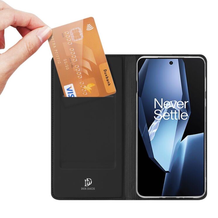 Чехол-книжка DUX DUCIS Skin Pro для OnePlus 13R / Ace 5 / Ace 5 Pro - Black: фото 5 из 11