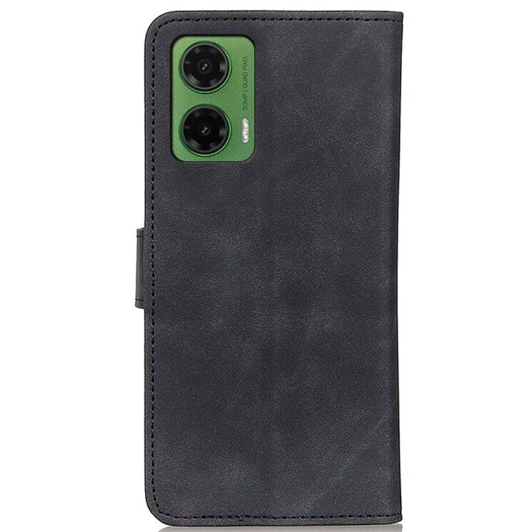 Чохол-книжка KHAZNEH Retro Wallet для Motorola Moto G35 - Black: фото 5 з 8