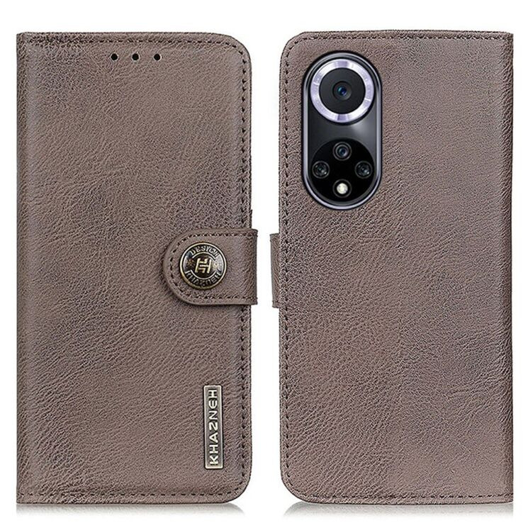 Чохол-книжка із застібкою KHAZNEH Wallet Cover для Huawei Nova 9 - Grey: фото 2 з 10
