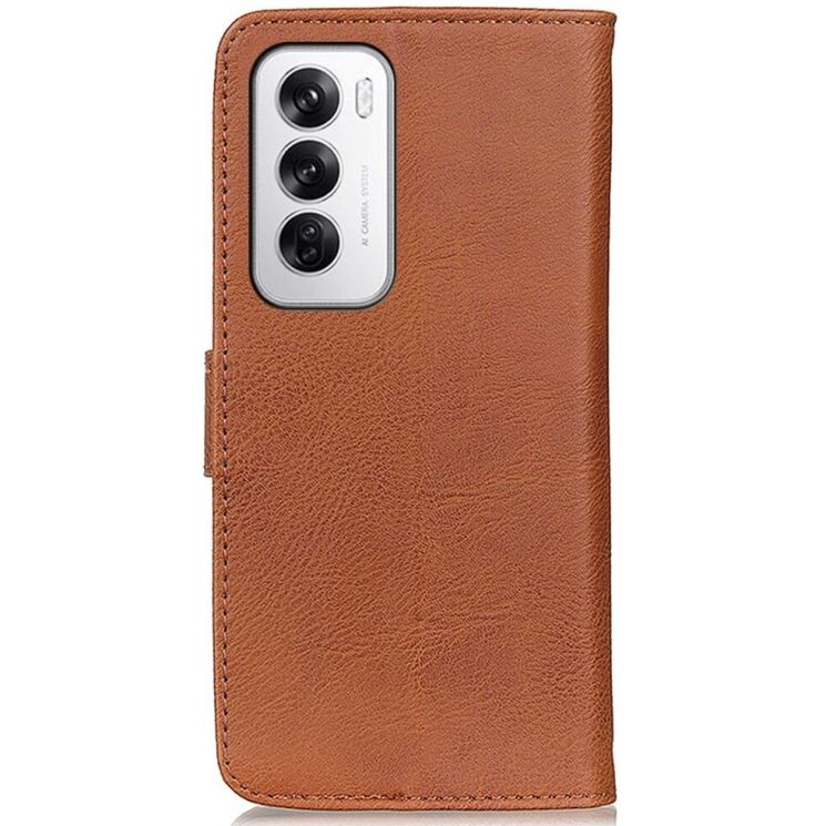 Чехол-книжка KHAZNEH Wallet Cover для OPPO Reno 12 - Brown: фото 6 из 8