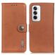 Чехол-книжка KHAZNEH Wallet Cover для OPPO Reno 12 - Brown (356821Z). Фото 1 из 8