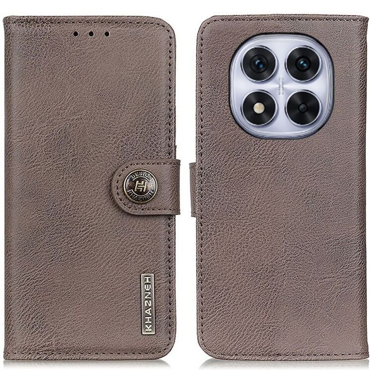 Чехол-книжка KHAZNEH Wallet Cover для Xiaomi Redmi Note 14 Pro 5G / Note 14 Pro Plus / Poco X7 - Khaki: фото 1 из 8