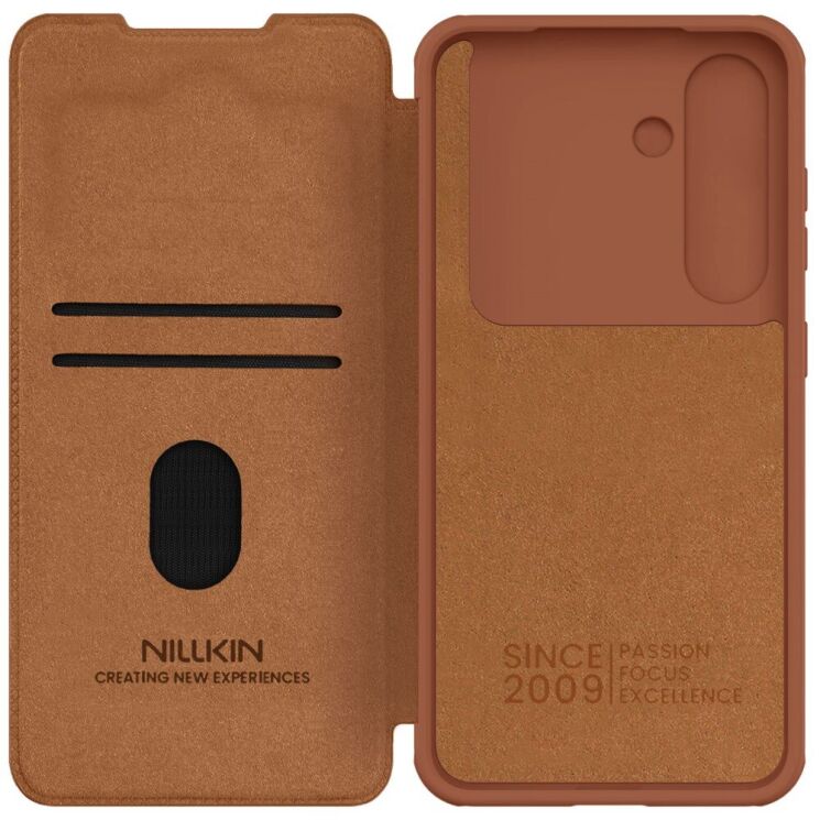 Чохол-книжка NILLKIN Qin Pro для Samsung Galaxy S25 Plus (S936) - Brown: фото 6 з 18