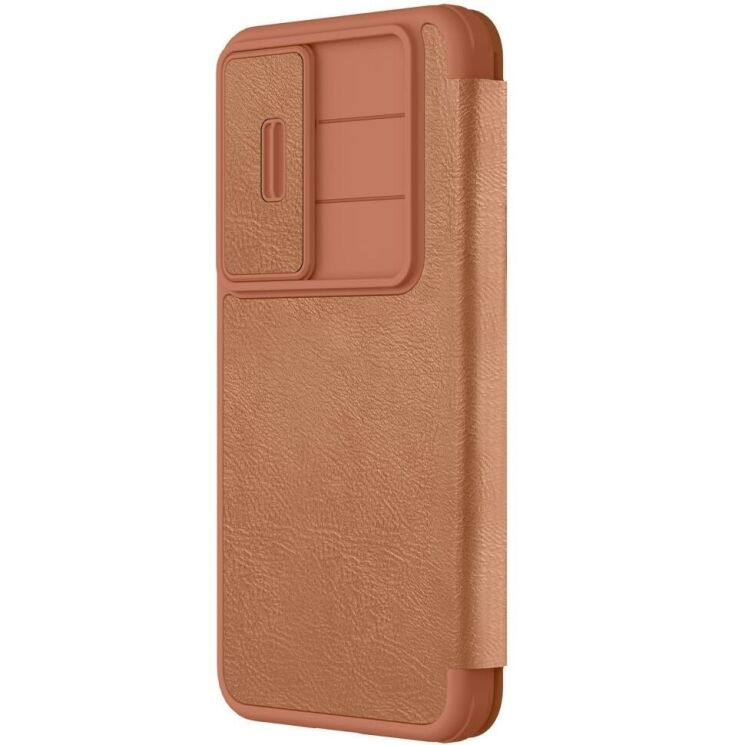 Чохол-книжка NILLKIN Qin Pro для Samsung Galaxy S25 Plus (S936) - Brown: фото 2 з 18