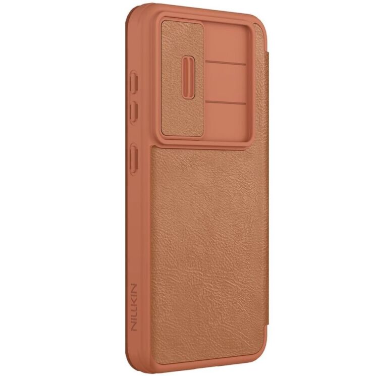Чохол-книжка NILLKIN Qin Pro для Samsung Galaxy S25 Plus (S936) - Brown: фото 3 з 18