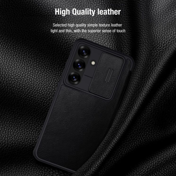 Чохол-книжка NILLKIN Qin Pro для Samsung Galaxy S25 Plus (S936) - Brown: фото 8 з 18