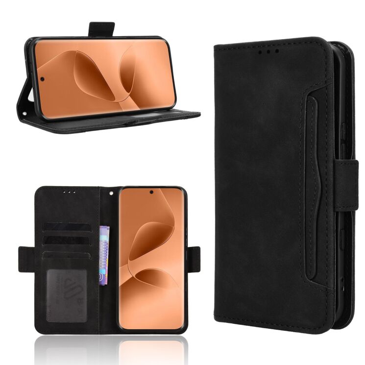Чохол-книжка з кишеньками Deexe Wallet Stand для Infinix Note Edge - Black (409201B) Чохол-книжка з кишеньками Deexe Wallet Stand для Infinix Note Edge - Black: фото 8 з 15