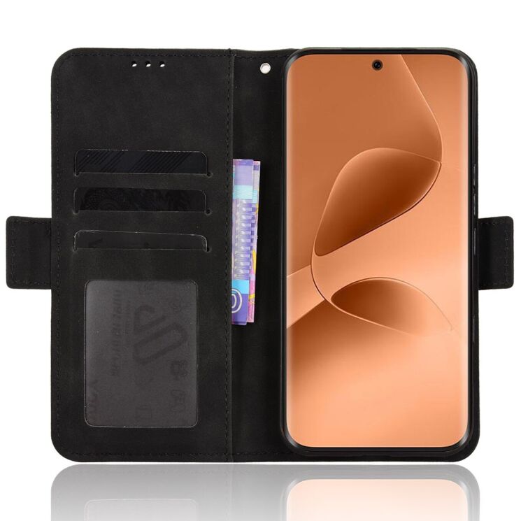Чохол-книжка з кишеньками Deexe Wallet Stand для Infinix Note Edge - Black (409201B) Чохол-книжка з кишеньками Deexe Wallet Stand для Infinix Note Edge - Black: фото 5 з 15