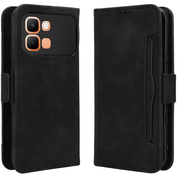 Чохол-книжка з кишеньками Deexe Wallet Stand для Infinix Note Edge - Black (409201B) Чохол-книжка з кишеньками Deexe Wallet Stand для Infinix Note Edge - Black: фото 1 з 15