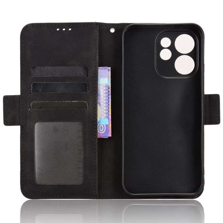 Чохол-книжка з кишеньками Deexe Wallet Stand для OPPO Reno 15 Pro - Black (405603B) Чохол-книжка з кишеньками Deexe Wallet Stand для OPPO Reno 15 Pro - Black: фото 3 з 15