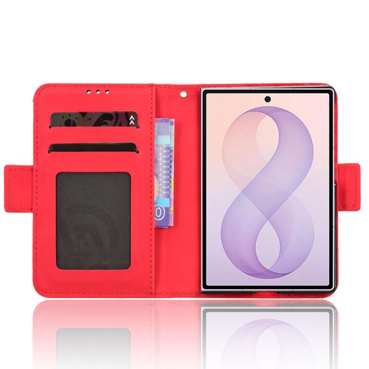 Чехол-книжка с карманами Deexe Wallet Stand (Pencil Slot) для Samsung Galaxy Fold 8 - Red (424584R) Чехол-книжка с карманами Deexe Wallet Stand (Pencil Slot) для Samsung Galaxy Fold 8 - Red: фото 2 из 6