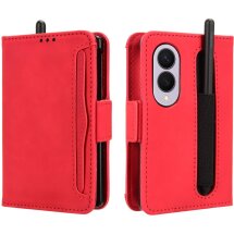Чехол-книжка с карманами Deexe Wallet Stand (Pencil Slot) для Samsung Galaxy Fold 8 - Red: фото 1 из 6