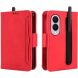 Чехол-книжка с карманами Deexe Wallet Stand (Pencil Slot) для Samsung Galaxy Fold 8 - Red (424584R). Фото 1 из 6