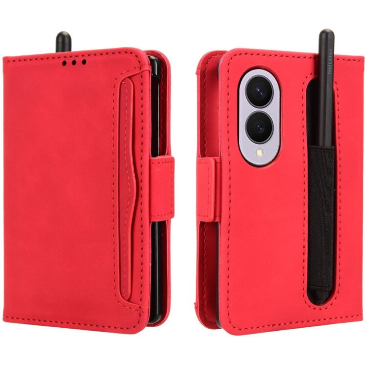 Чехол-книжка с карманами Deexe Wallet Stand (Pencil Slot) для Samsung Galaxy Fold 8 - Red (424584R) Чехол-книжка с карманами Deexe Wallet Stand (Pencil Slot) для Samsung Galaxy Fold 8 - Red: фото 1 из 6