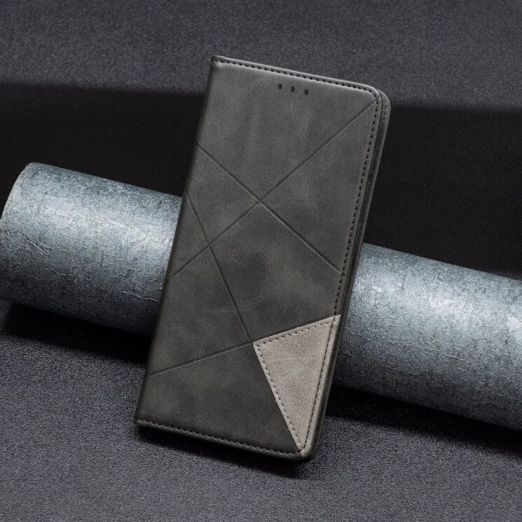 Чехол-книжка с карманами UniCase Geometric Pattern для Google Pixel 11 / 11 Pro - Black: фото 5 из 11