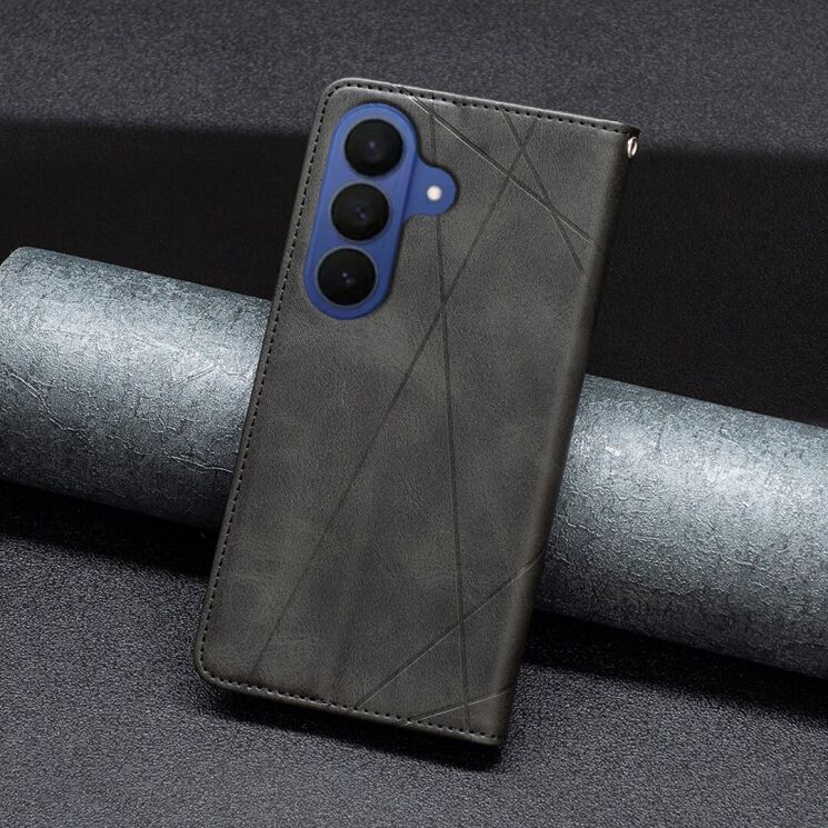 Чехол-книжка с карманами UniCase Geometric Pattern для Samsung Galaxy A57 (A576) - Black: фото 6 из 10